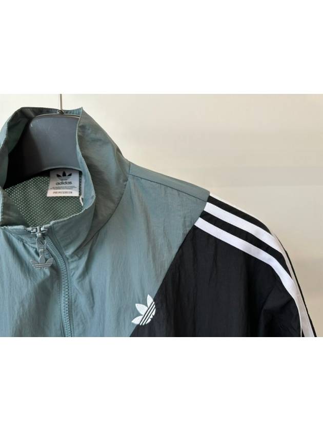 Adicolor Sliced Trefoil Zip-Up Jacket Blue Black - ADIDAS - BALAAN 4