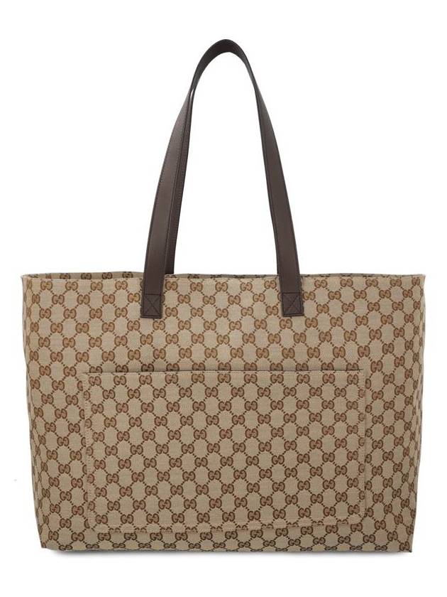 GG Canvas Large Tote Bag Beige - GUCCI - BALAAN 3