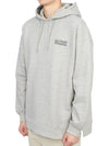 Logo Printing Hoodie Grey - GANNI - BALAAN.