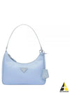 Re-Edition Saffiano Leather Mini Bag Light Blue - PRADA - BALAAN 2