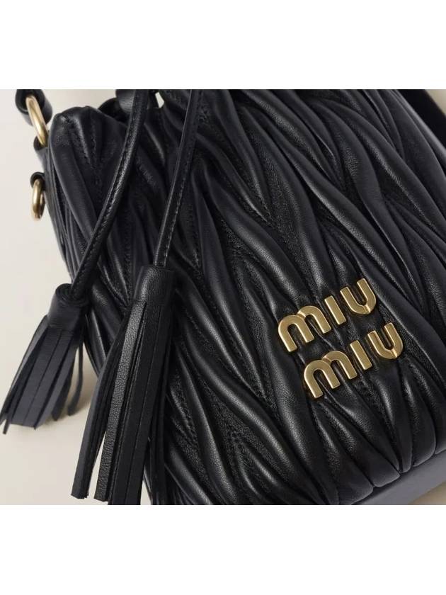 Matelasse Nappa Leather Tote Bag Black - MIU MIU - BALAAN 6