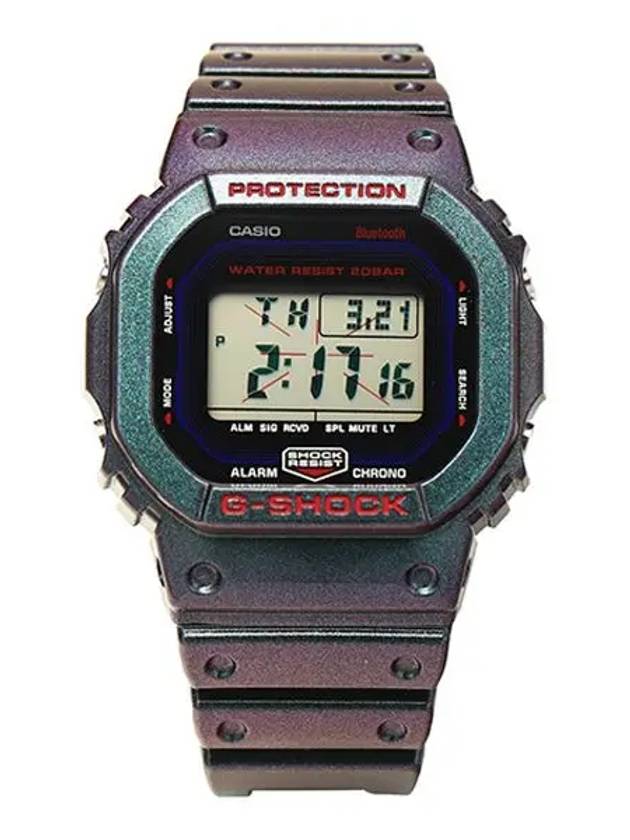 G SHOCK DW B5600AH 6DR Series Digital Square Bluetooth Men s Urethane Watch - G-SHOCK - BALAAN 4