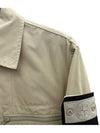 Cotton Canvas Zip-up Jacket Beige - STONE ISLAND - BALAAN 5