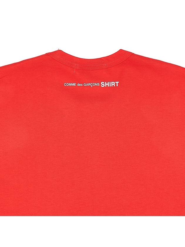 Cotton short sleeve tshirt FKT015 RED - COMME DES GARCONS - BALAAN 5