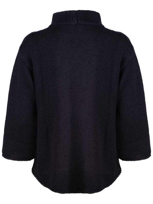 Base Blue Extra Fine Merino Wool Turtleneck Sweater - BASE MILANO - BALAAN 2