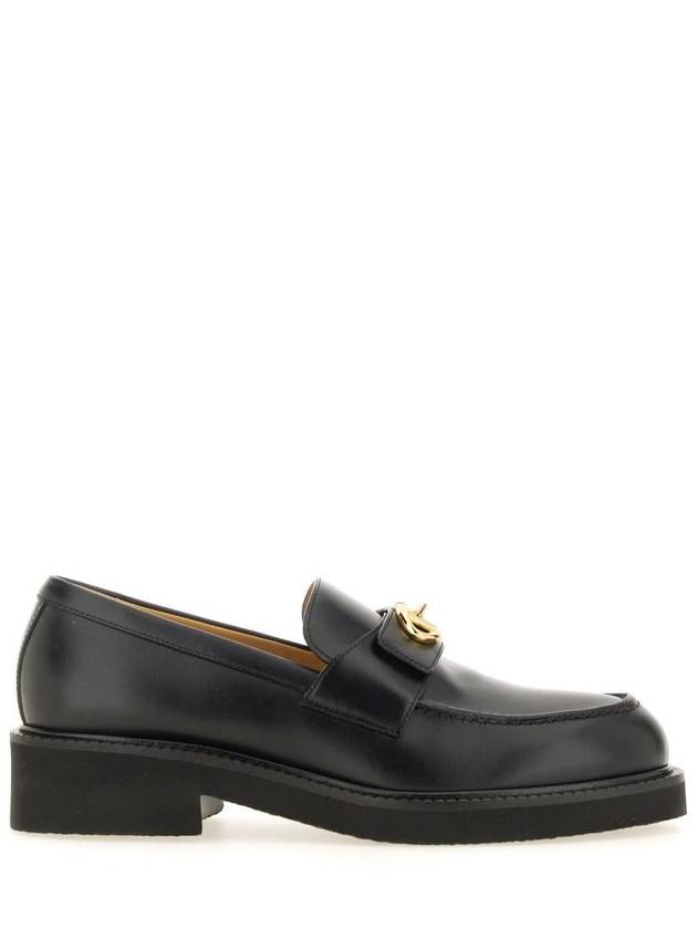 V Logo Locker Loafers Black - VALENTINO - BALAAN 2