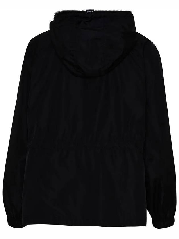 Biassa Logo Patch Hooded Jacket Black - DUVETICA - BALAAN 5