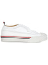 Men's Vitello Calf Leather Long Wing Brogue White - THOM BROWNE - BALAAN 2