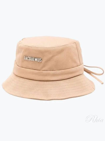 Le Bob Gadjo Bow Bucket Hat Beige - JACQUEMUS - BALAAN 2