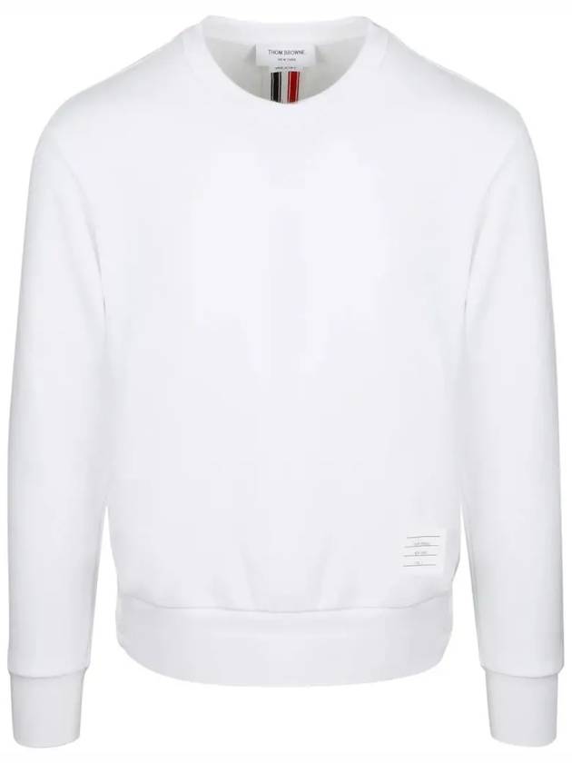 Center Back Stripe Crewneck Sweatshirt White - THOM BROWNE - BALAAN 2