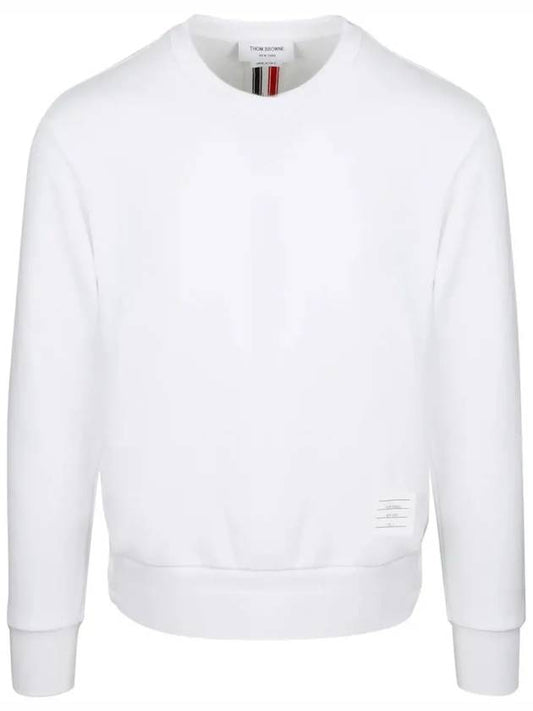 Center Back Stripe Crewneck Sweatshirt White - THOM BROWNE - BALAAN 2