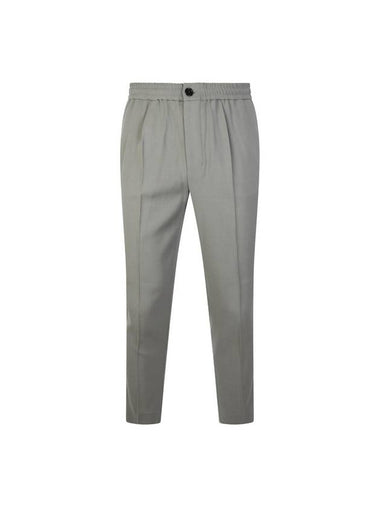 Viscose Virgin Wool Straight Pants Grey - AMI - BALAAN 1