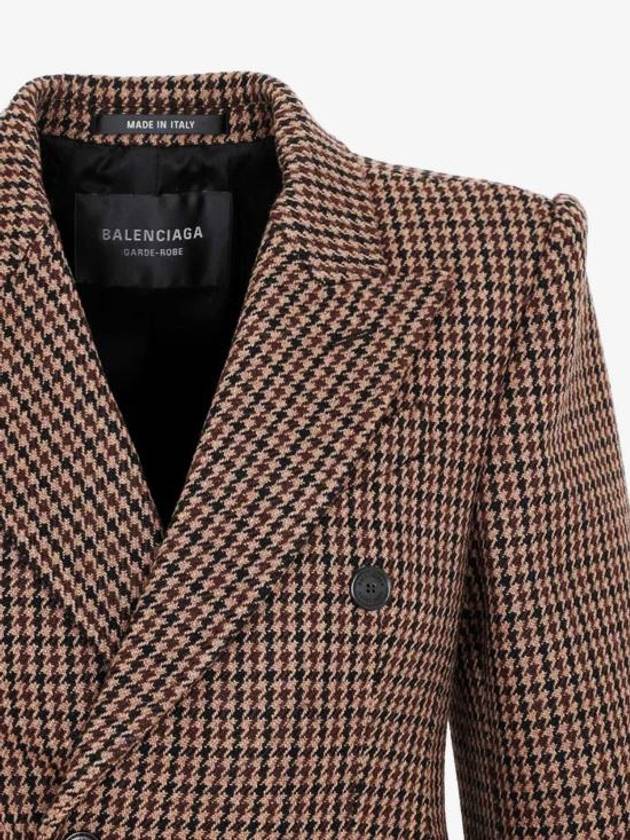 Wool Double Coat Brown - BALENCIAGA - BALAAN 5