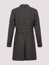 Houndstooth Belted Single Coat Dark Brown - DIOR - BALAAN 11