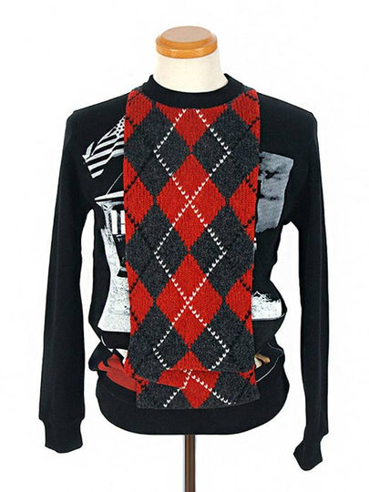 7300 657 001 Ranaul Argyle Knit Sweatshirt - GIVENCHY - BALAAN 2