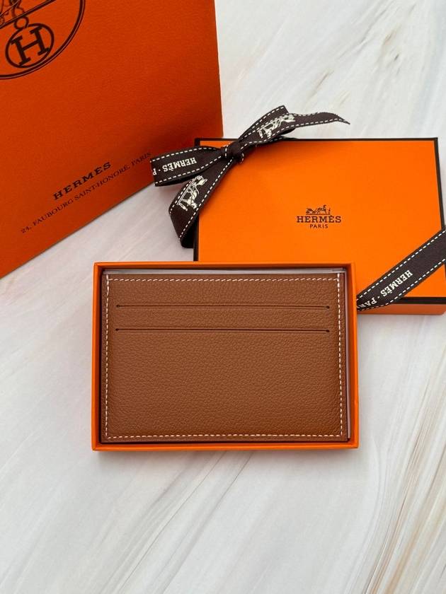 Citizen Twill Card Wallet Brown - HERMES - BALAAN 3