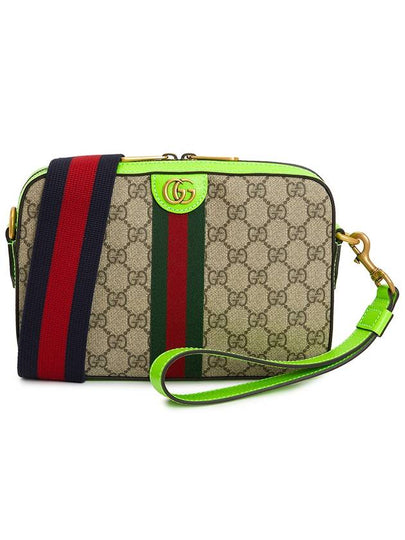 Ophidia Web Stripe GG Supreme Canvas Cross Bag Beige - GUCCI - BALAAN 2