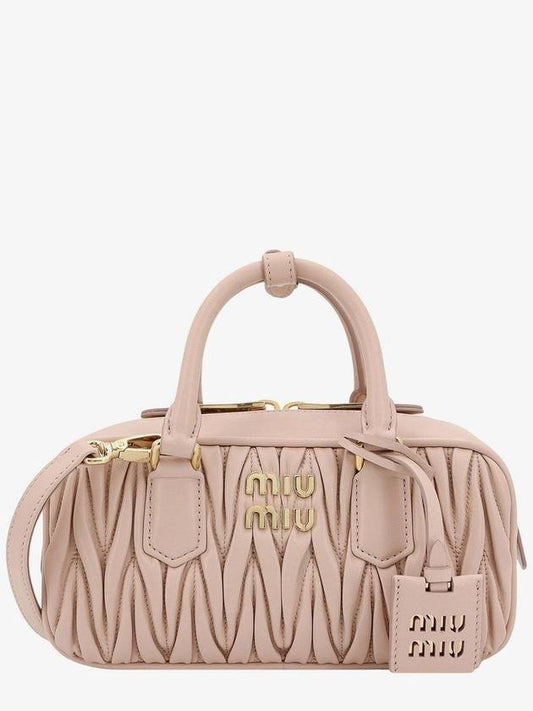 Arcadie Matelasse Nappa Leather Tote Bag Pink - MIU MIU - BALAAN 1