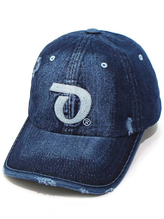 Point Logo Washed Denim BB Cap Darkblue - OGARP - BALAAN 3