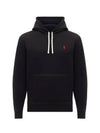 Embroidered Logo Pony Hoodie Black - POLO RALPH LAUREN - BALAAN 2