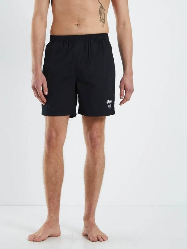 Basic Stock Beach Shorts Black - STUSSY - BALAAN 9