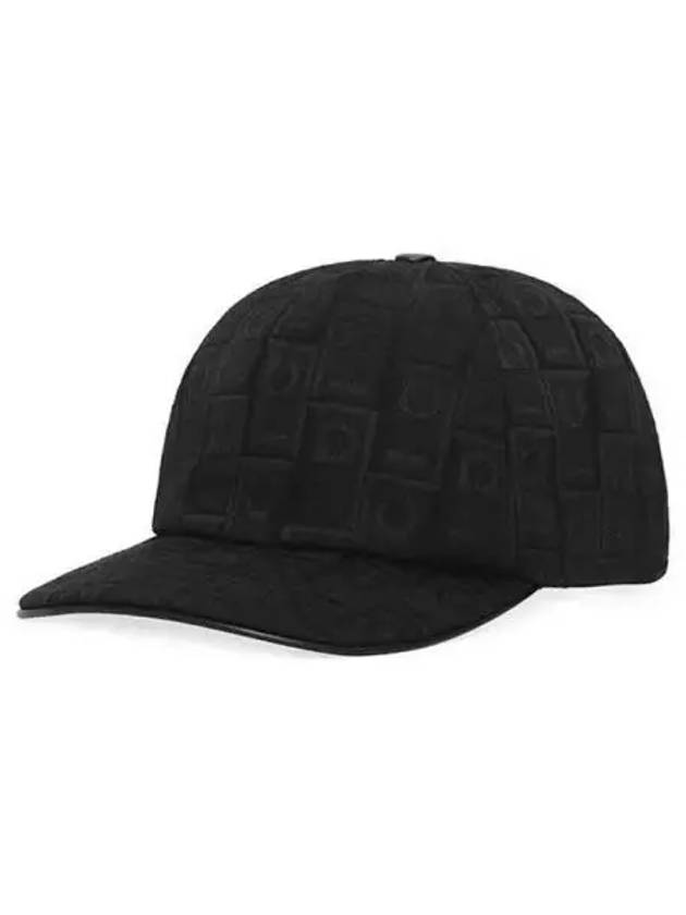 Gancini Monogram Ball Cap Black - SALVATORE FERRAGAMO - BALAAN 2