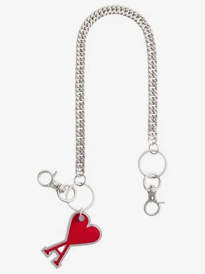 Heart Logo Chain Key Holder Red - AMI - BALAAN 2