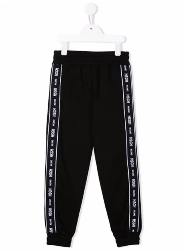 Kids Women s Logo Tab Track Pants Black MS027682 110 - MSGM - BALAAN 2