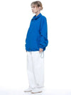 Women s SCWJ BL Seersucker Collar Windbreaker Jumper Blue - CHANCE'S NOI - BALAAN 5