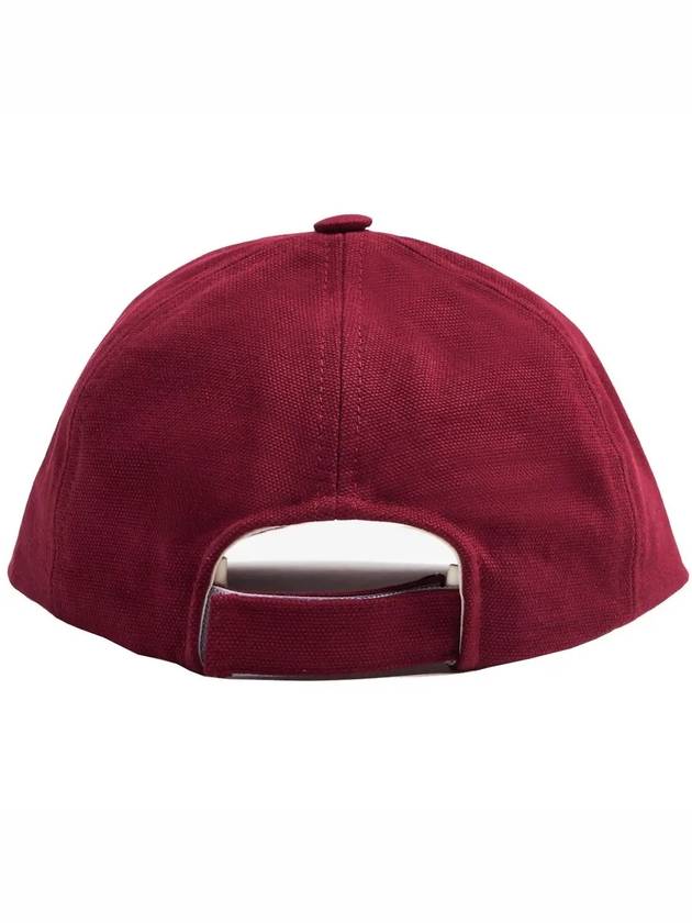 Tyron Logo Cotton Ball Cap Red - ISABEL MARANT - BALAAN 4