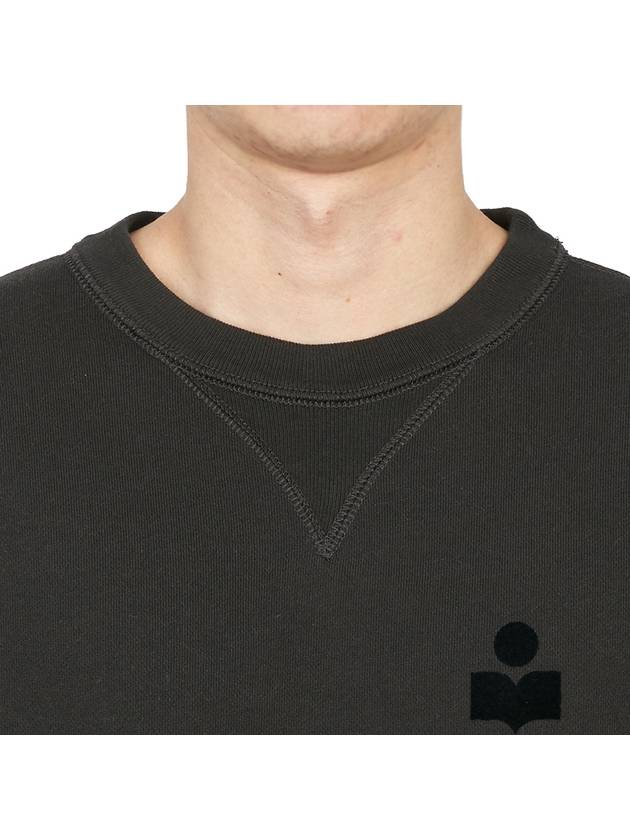 Men's Mike Logo Sweatshirt Dark Brown - ISABEL MARANT - BALAAN 7