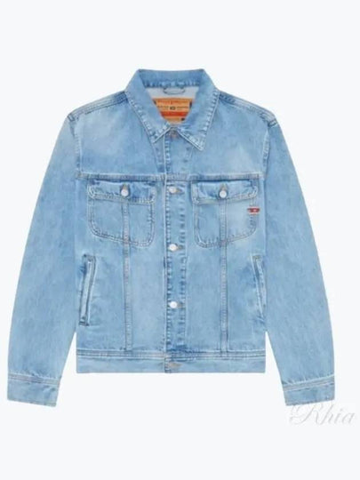 Cotton Denim Jacket Blue - DIESEL - BALAAN 2