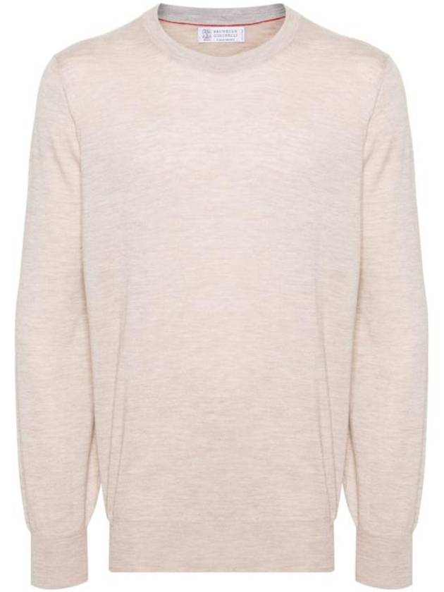 Wool Cashmere Knit Top Beige - BRUNELLO CUCINELLI - BALAAN 2