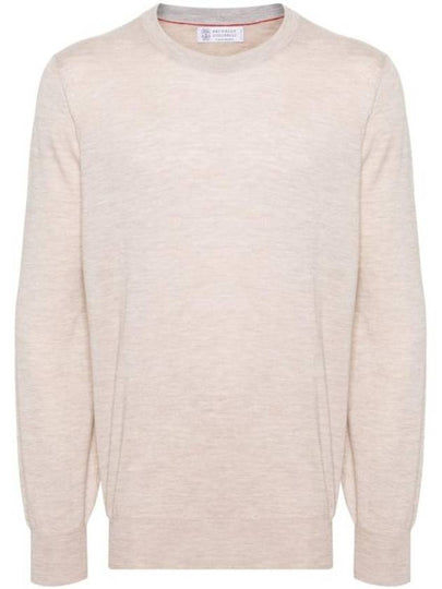 Wool Cashmere Knit Top Beige - BRUNELLO CUCINELLI - BALAAN 2