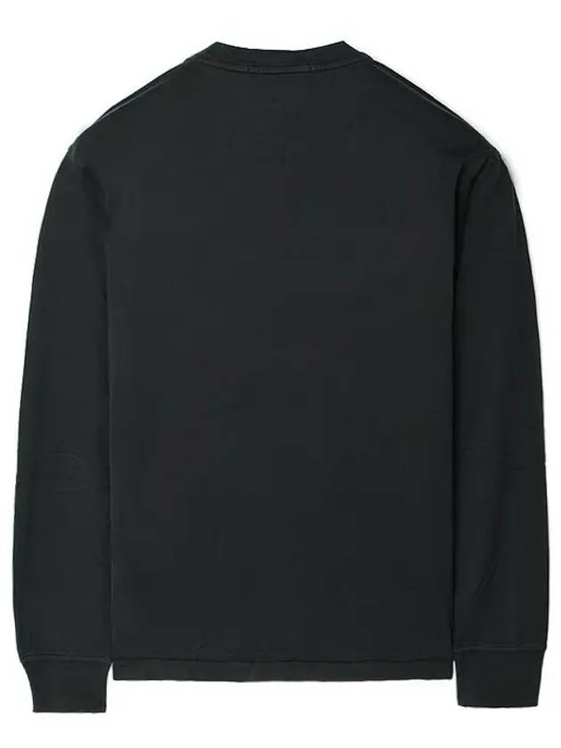 Logo Patch Long Sleeve T-Shirt Black - STONE ISLAND - BALAAN 3