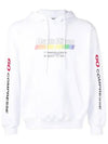 Colorful Printing Cotton Hoodie White - MSGM - BALAAN 2