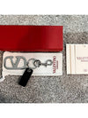 V Logo Signature Key Holder Silver - VALENTINO - BALAAN 5