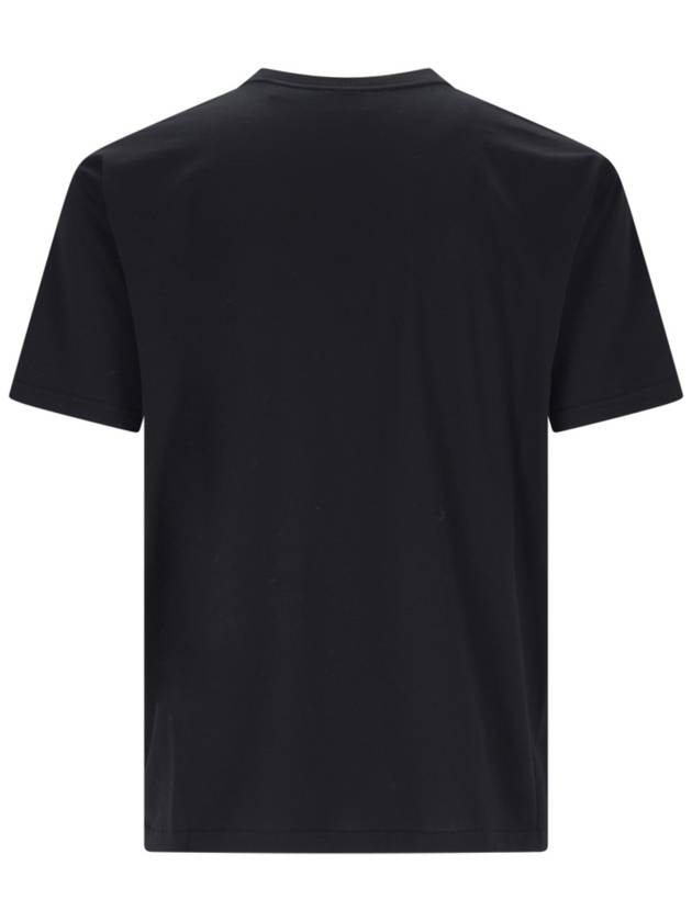 Logo Print Cotton Short Sleeve T-Shirt Black - BURBERRY - BALAAN 3