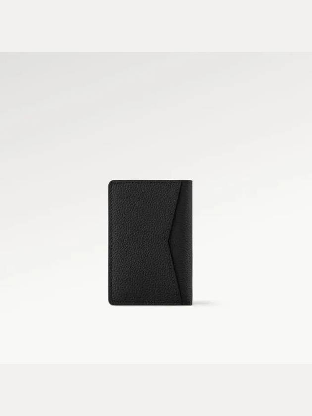 Aerogram Pocket Organizer Card Wallet Black - LOUIS VUITTON - BALAAN 8