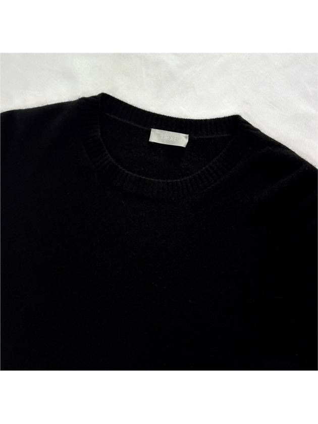 M Dior Homme Men s Icon Embroidered Logo Cashmere Knit T Shirt - DIOR - BALAAN 8