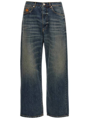 Etro 'Pegaso' Embroidery Jeans - ETRO - BALAAN 1