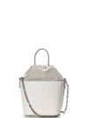 5AC Number Logo Texture Leather Bucket Bag Ivory - MAISON MARGIELA - BALAAN 4