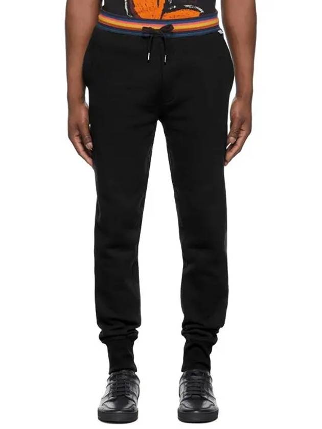 Artist Striped Lounge Cotton Track Pants Black - PAUL SMITH - BALAAN 8