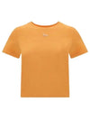 Baby Fox Patch Baby Short Sleeve T-Shirt Orange - MAISON KITSUNE - BALAAN 2