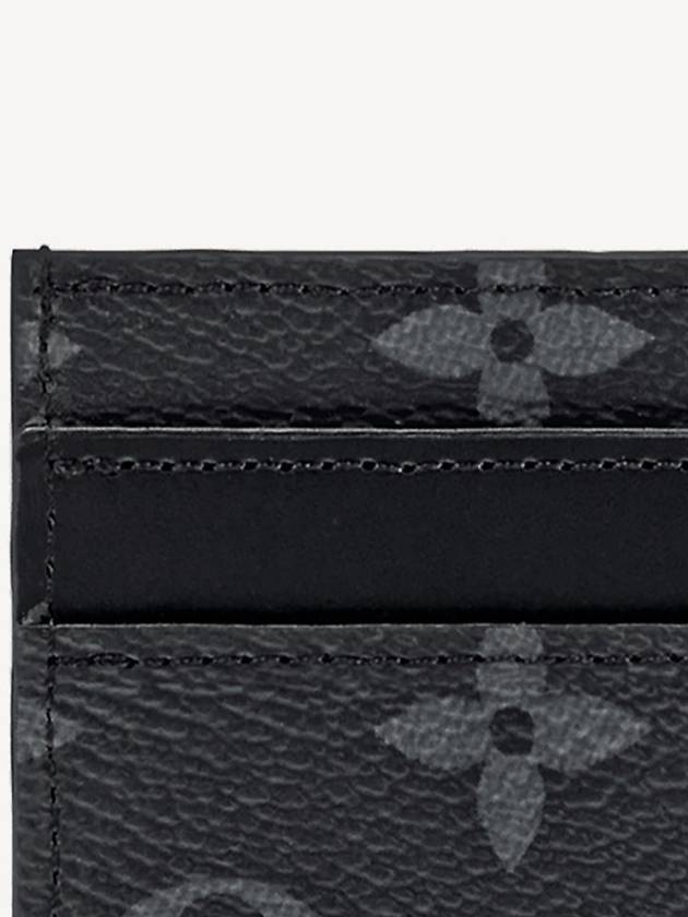 Monogram Eclipse Double Card Wallet Black - LOUIS VUITTON - BALAAN 7