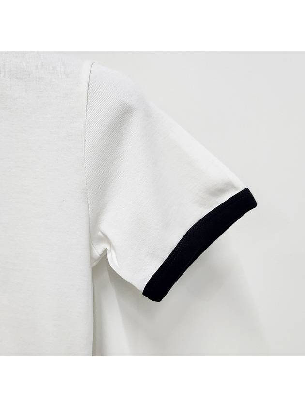 Bumpy Contrast Re-Edition Short Sleeve T-Shirt White - COURREGES - BALAAN 5