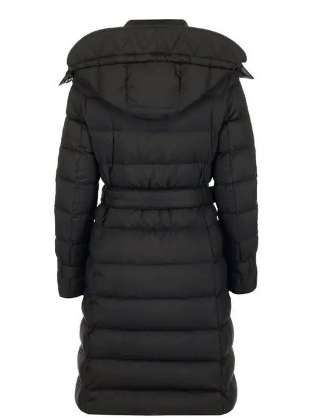 Women's Double Breasted Hooded Padded Black - BURBERRY - BALAAN 4