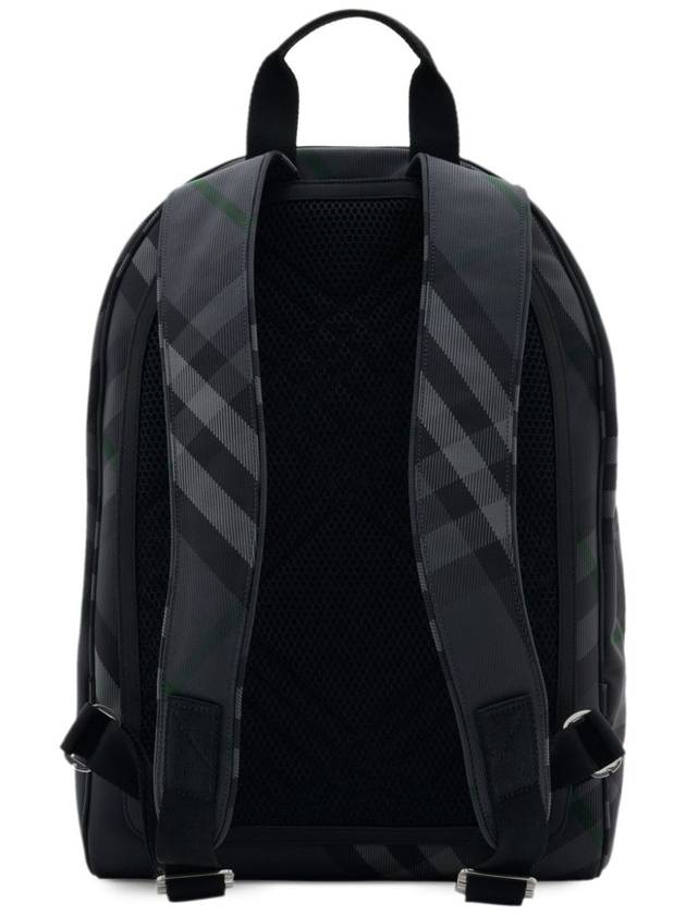 Grid Check Backpack Charcoal - BURBERRY - BALAAN 6