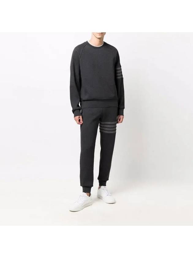 4 Bar Stripe Sweatshirt Dark Grey - THOM BROWNE - BALAAN 11