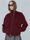 Volume Bomber Outer Wool Wine 0127 - VOYONN - BALAAN 6